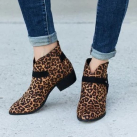 Leopard Point Toe Bootie - Picture 3 of 5